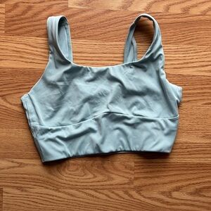 Gymshark Women's Longline Sports Bra Light Blue (S-M)